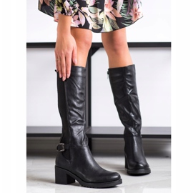 Flyfor Cizme negre confortabile negru 1