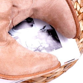 MSMG Cizme de damă Bej Ellen 3