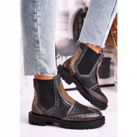 Cizme de piele pentru femei Jodhpur Maciejka Grey 04634-03 bej maro gri 1 Cizme de piele pentru femei Jodhpur Maciejka Grey 04634-03 bej maro gri 1