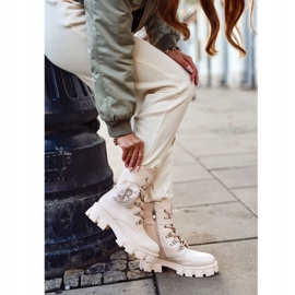 FS1 Cizme de damă pe platformă Bej Seoul cald 1 FS1 Cizme de damă pe platformă Bej Seoul cald 1