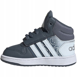 Pantofi Adidas Hoops Mid 2.0 I Jr FW4925 alb gri 1
