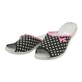 Pantofi de damă Befado pu 254D108 alb negru roz 3
