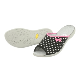 Pantofi de damă Befado pu 254D108 alb negru roz 4