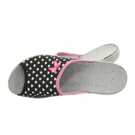 Pantofi de damă Befado pu 254D108 alb negru roz 5
