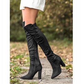 Sweet Shoes Cizme Înalte În Spitz negru 2