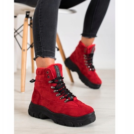 SHELOVET Red Fashion Trappers roșu 1 SHELOVET Red Fashion Trappers roșu 1