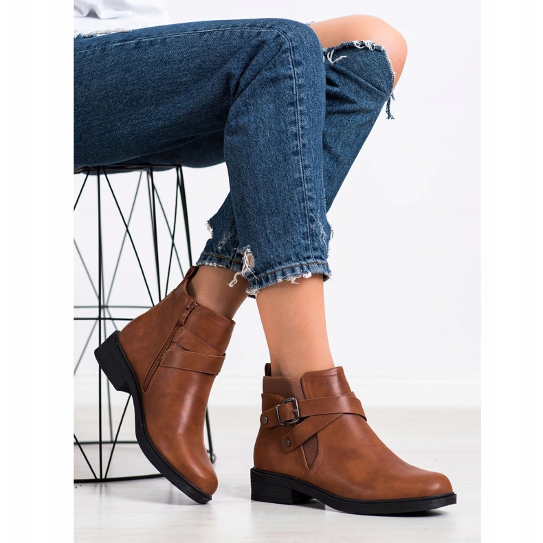 Top Shoes Cizme maro clasice 2