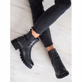 Super Me Muncitori din piele ecologică negru 2