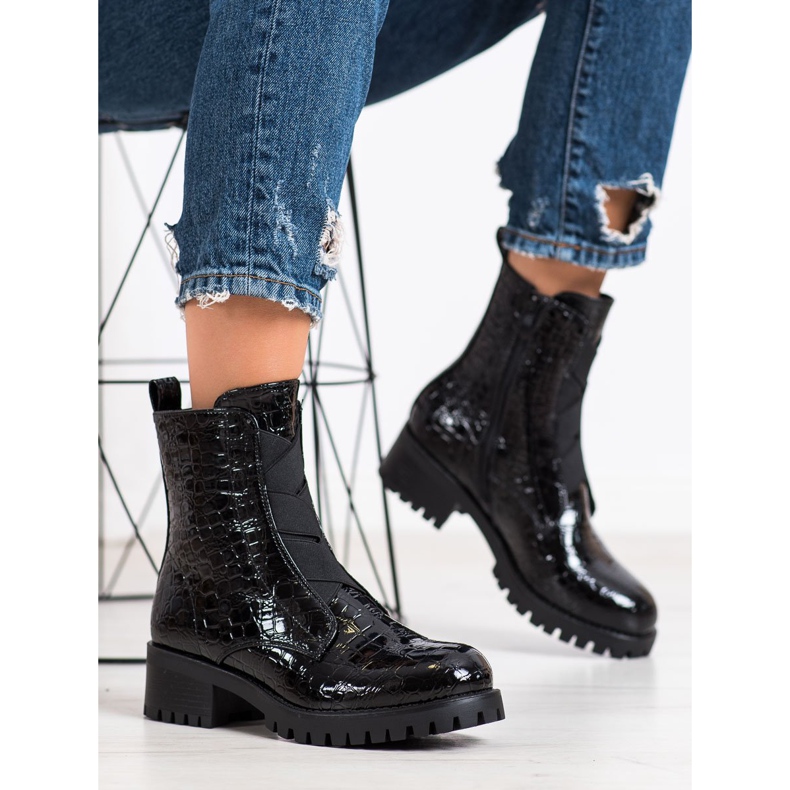 Super Me Workery Snake Print negru 1