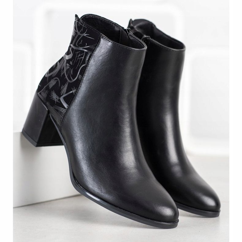 Sergio Leone Cizme calde cu model negru 2