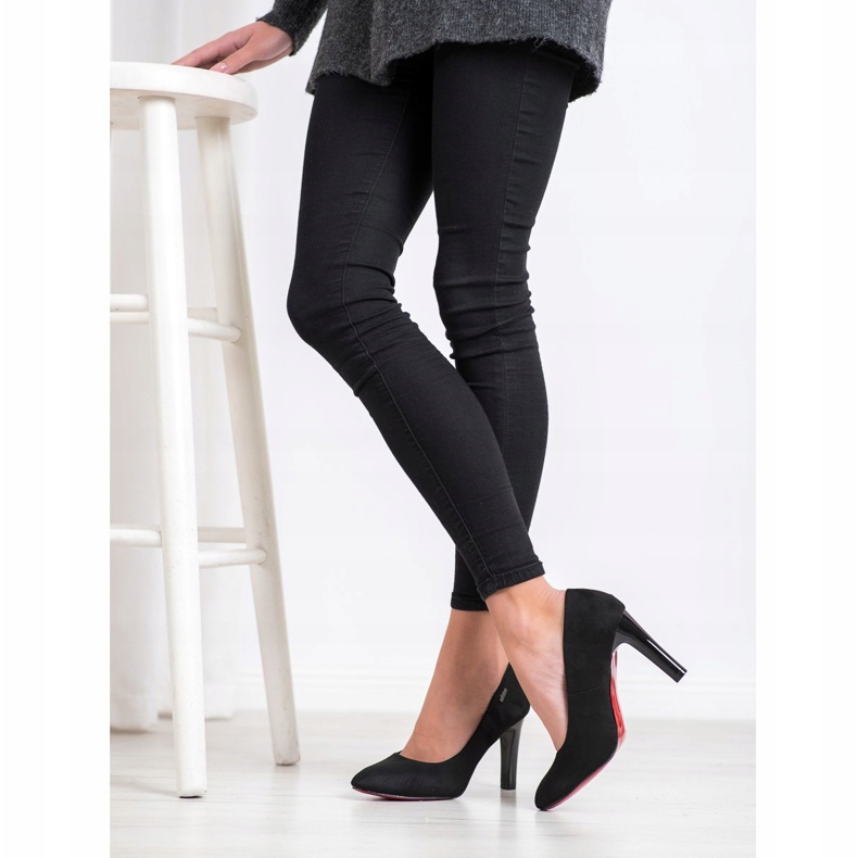 Goodin Pompe cu toc înalt negru 1
