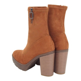 Cizme cu platformă Camel 9513 Camel maro 1