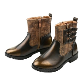 Cizme de fete pentru copii maro de la Ykslet 2 Cizme de fete pentru copii maro de la Ykslet 2