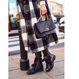 MSMG Cizme de damă cu perle metalice Panglică caldă Perla negru 1 MSMG Cizme de damă cu perle metalice Panglică caldă Perla negru 1