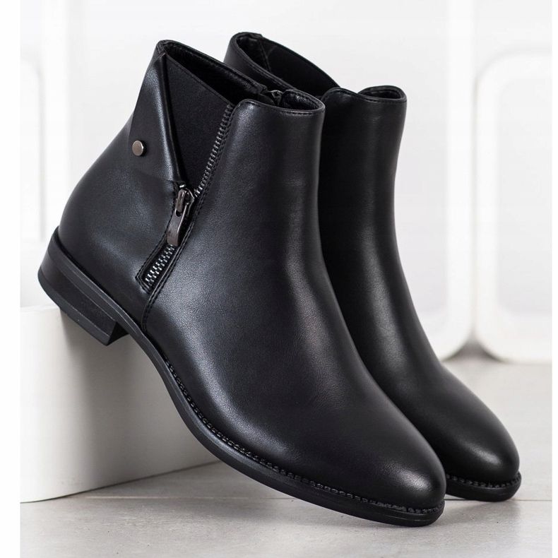 Cizme clasice Sergio Leone negru 1 Cizme clasice Sergio Leone negru 1