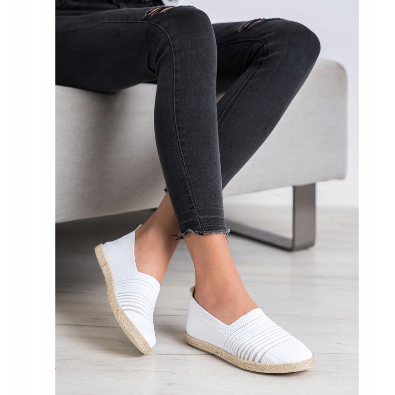 Espadrile Slipony MCKEYLOR alb 1