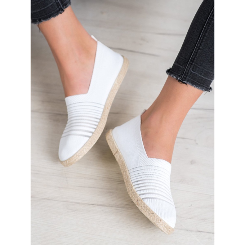 Espadrile Slipony MCKEYLOR alb 2