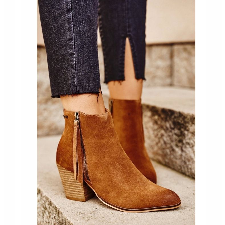 Cizme Big Star Suede GG274364 cămilă maro 2