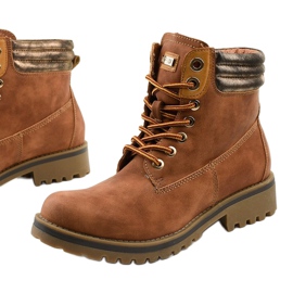 Cizme lacate cu cămilă, izolate Halitta maro multicolor 1