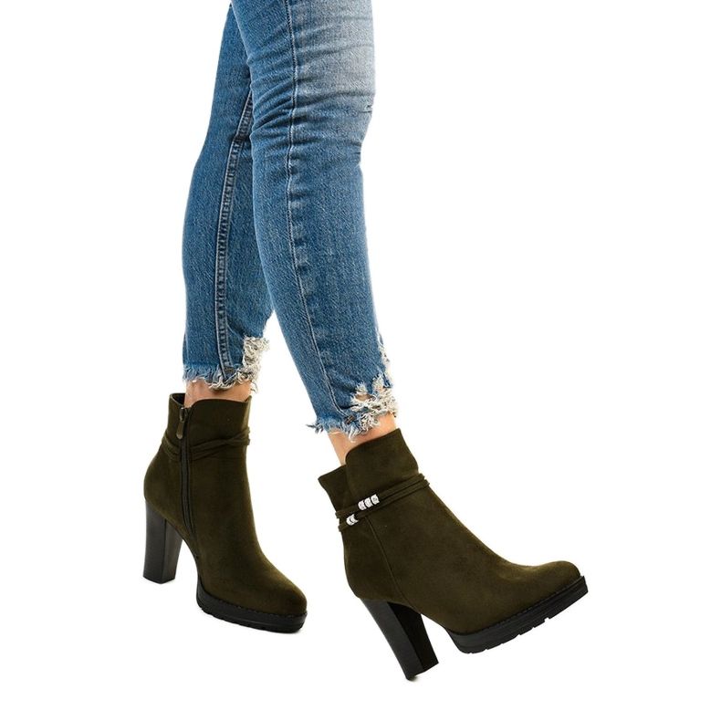 Cizme înalte verzi pe stâlpul Vabella verde 1