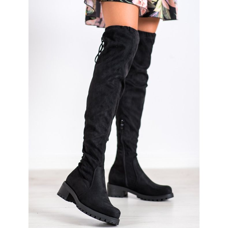 SHELOVET Muschetari confortabili negru 1