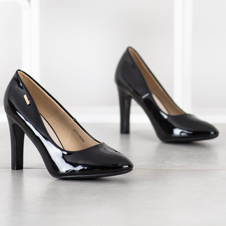 Goodin Pompe cu toc înalt negru 1