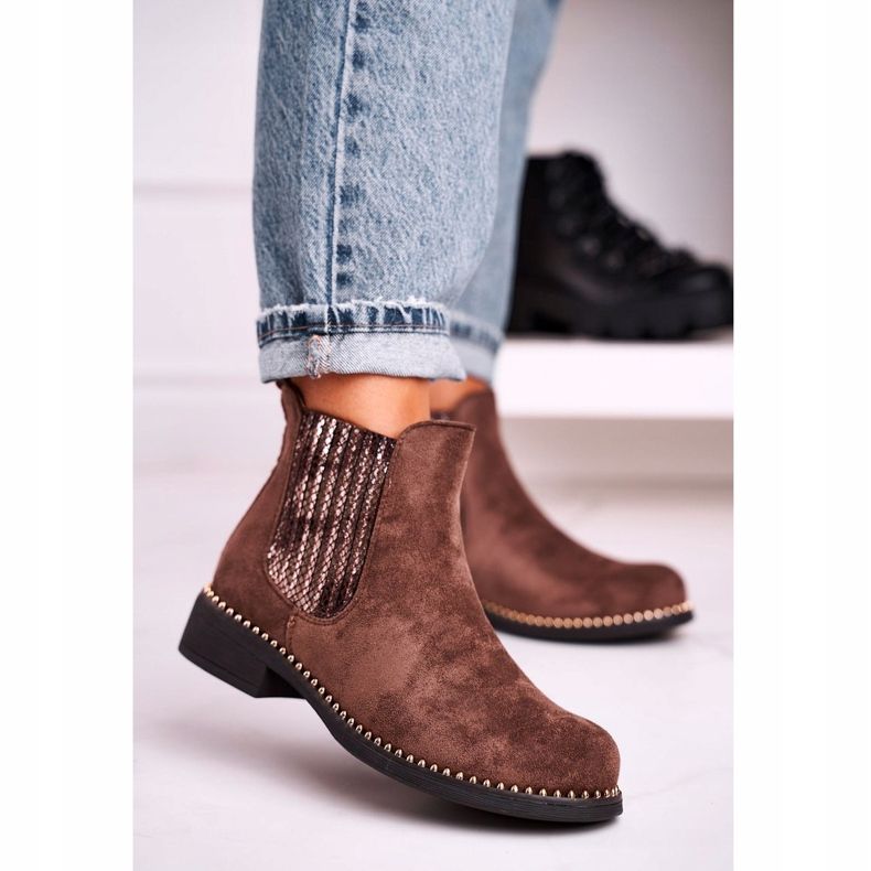 Cizme de damă Cizme Jodhpur Suede Brown Meagan maro 1 Cizme de damă Cizme Jodhpur Suede Brown Meagan maro 1