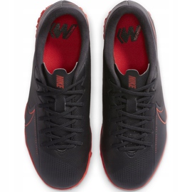 Pantof de fotbal Nike Mercurial Vapor 13 Academy Tf Junior AT8145 060 negru, roșu negru 1