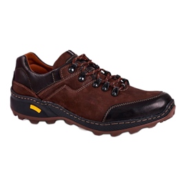 Bednarek Polish Shoes Încălțăminte din piele pentru bărbați Trekking Bednarek Activ Brown maro 1