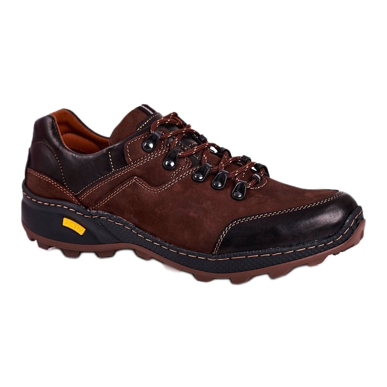 Bednarek Polish Shoes Încălțăminte din piele pentru bărbați Trekking Bednarek Activ Brown maro 1