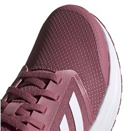 Pantofi de alergare pentru femei adidas Galaxy 5 burgundy FW6124 alb roșu 2