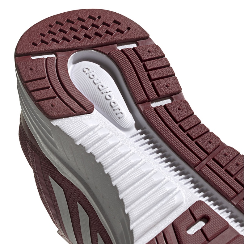 Pantofi de alergare pentru femei adidas Galaxy 5 burgundy FW6124 alb roșu 4