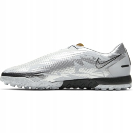 Pantofi de fotbal Nike Phantom Gt Scorpion Academy Tf DA2262 001 argint argint 2