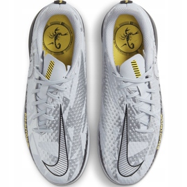 Pantofi de fotbal Nike Phantom Gt Scorpion Academy Ic Junior DA2281 001 argint argint 1