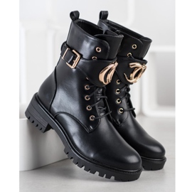 SHELOVET Muncitori cu ornament de aur negru 1