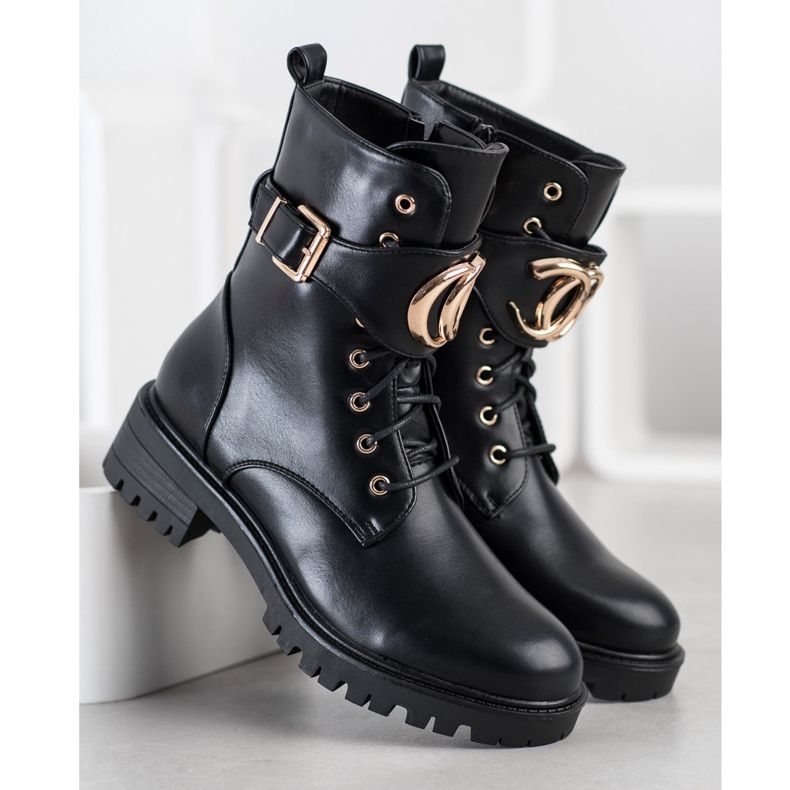 SHELOVET Muncitori cu ornament de aur negru 1