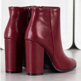 Camo Cizme clasice din piele ecologică roșu 1