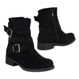 SDS Muncitori din piele de căprioară negru 1