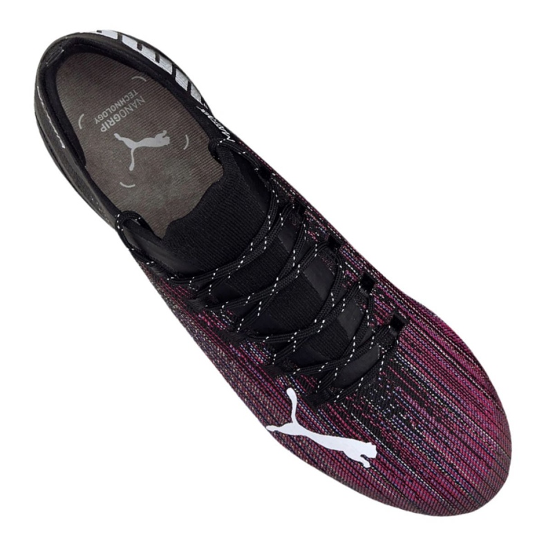Ghete de fotbal Puma Ultra 1.1 Mx Sg M 106076-03 negru, negru, violet negru 2