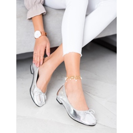 Goodin Balerină elegantă cu arc argint 2 Goodin Balerină elegantă cu arc argint 2