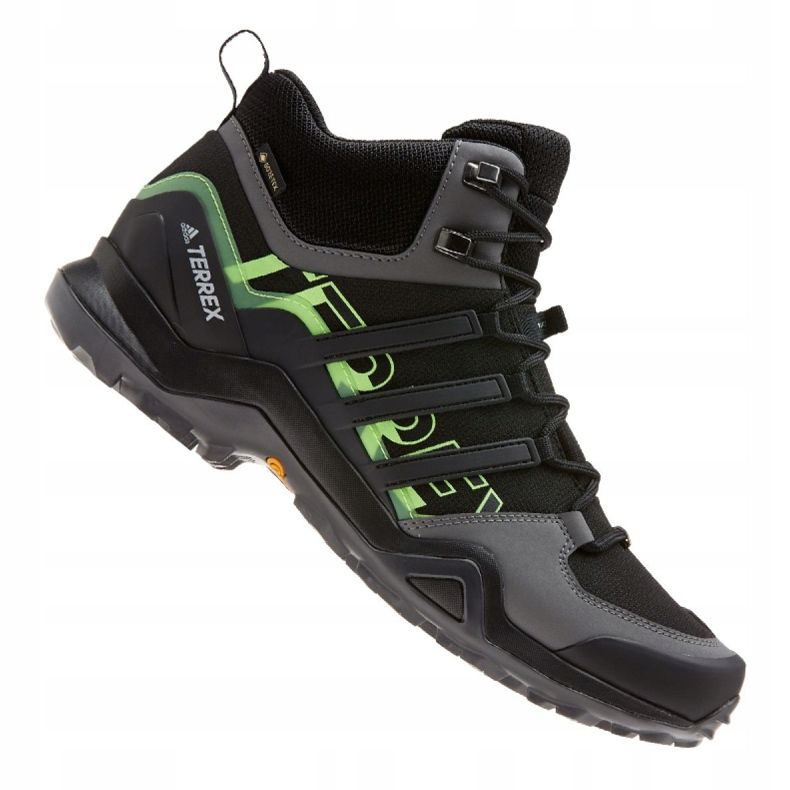 Pantofi bărbați Adidas Terrex Swift R2 Mid Gtx negru EH2281 gri verde 5