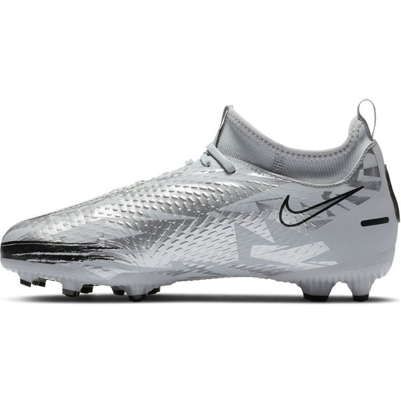 Pantofi de fotbal Nike Phantom Gt Scorpion Academy Dynamic Fit FG / MG Jr DA2287 001 albastru gri 2