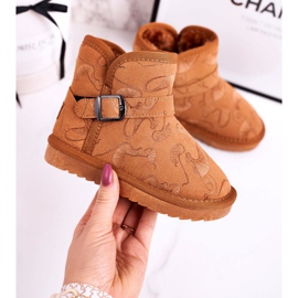 Apawwa Cizme de zăpadă pentru copii cu blană Kawai maro 1