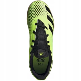 Ghete de fotbal Adidas Predator 20.4 In Sala Junior verde-negru EH3043 1