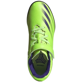 Ghete de fotbal Adidas X Ghosted.4 H&amp;L Tf Junior verde FW9574 1