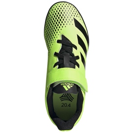Cizme de fotbal Adidas Predator 20.4 H&amp;L Tf Junior verde-negru FW9780 1