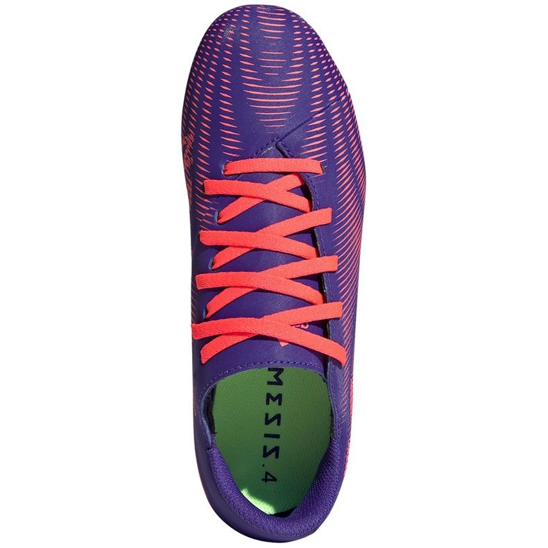 Ghete de fotbal adidas Nemeziz.4 FxG Junior violet-roz EH0585 1