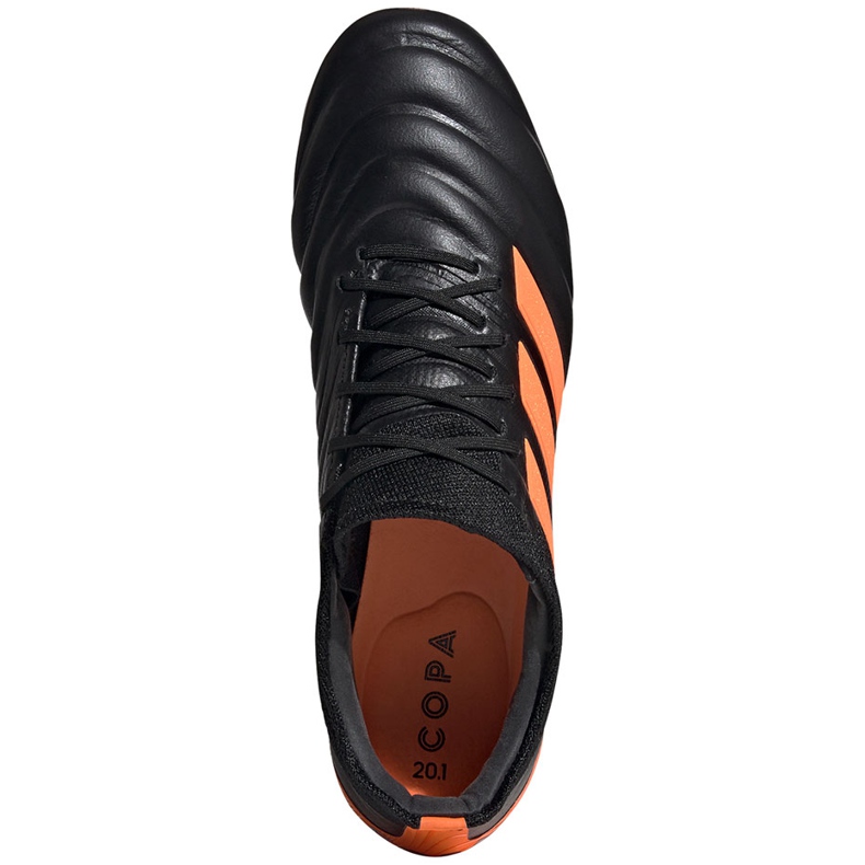 Pantofi de fotbal Adidas Copa 20.1 Fg negru și portocaliu EH0882 2