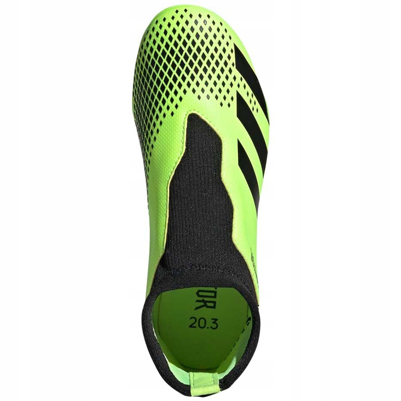 Cizme de fotbal Adidas Predator 20.3 Ll Fg Junior verde-negru EH3019 1
