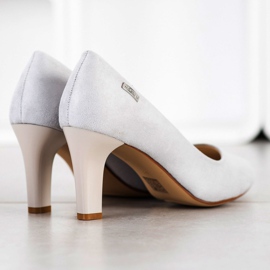 J. Star Pompe cu toc casual gri 1